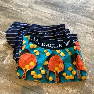 American Eagle size large 40-42 lot of two boxer shorts